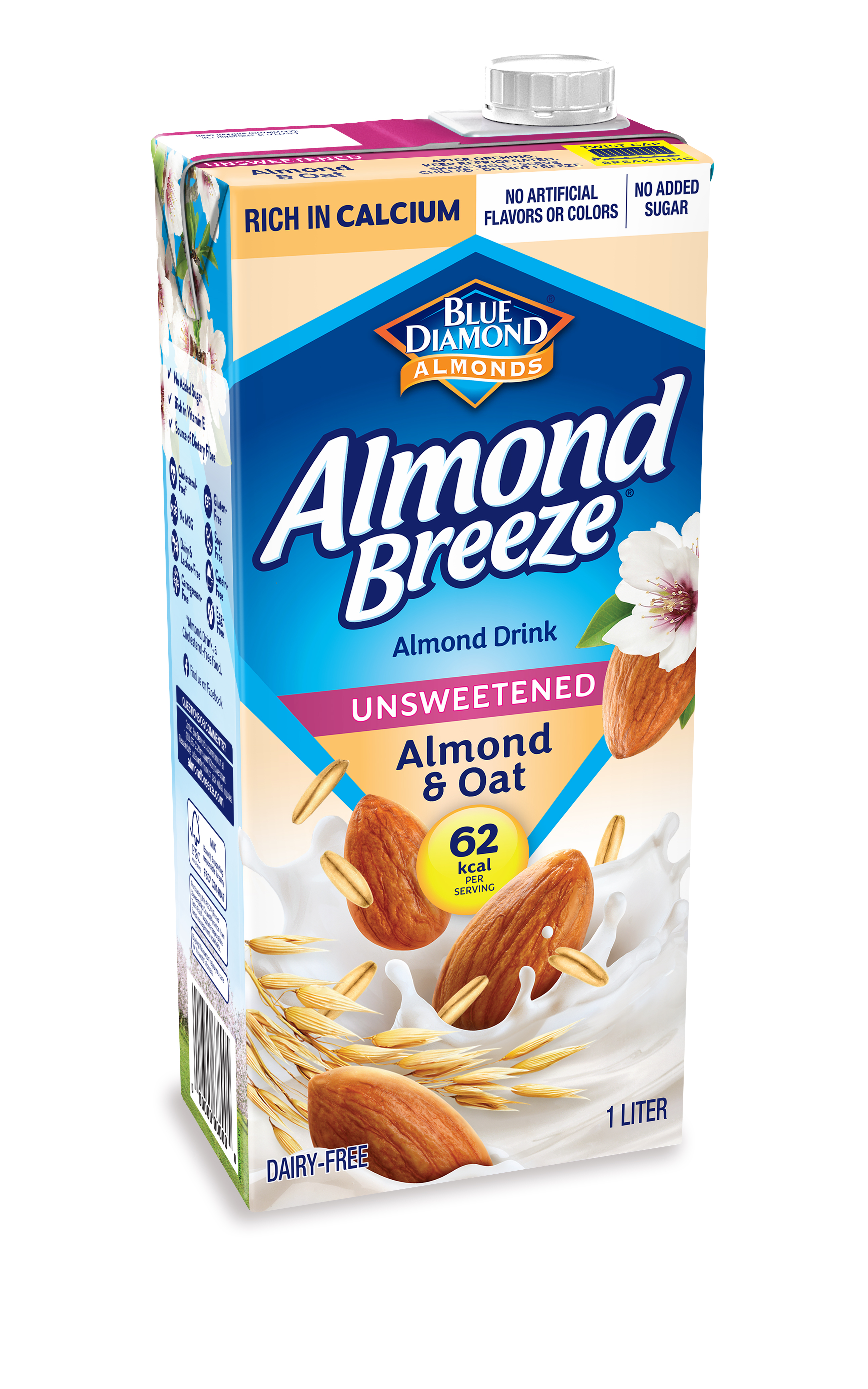 Blue Diamond Almond Breeze Unsweetened (Almond and Oat)