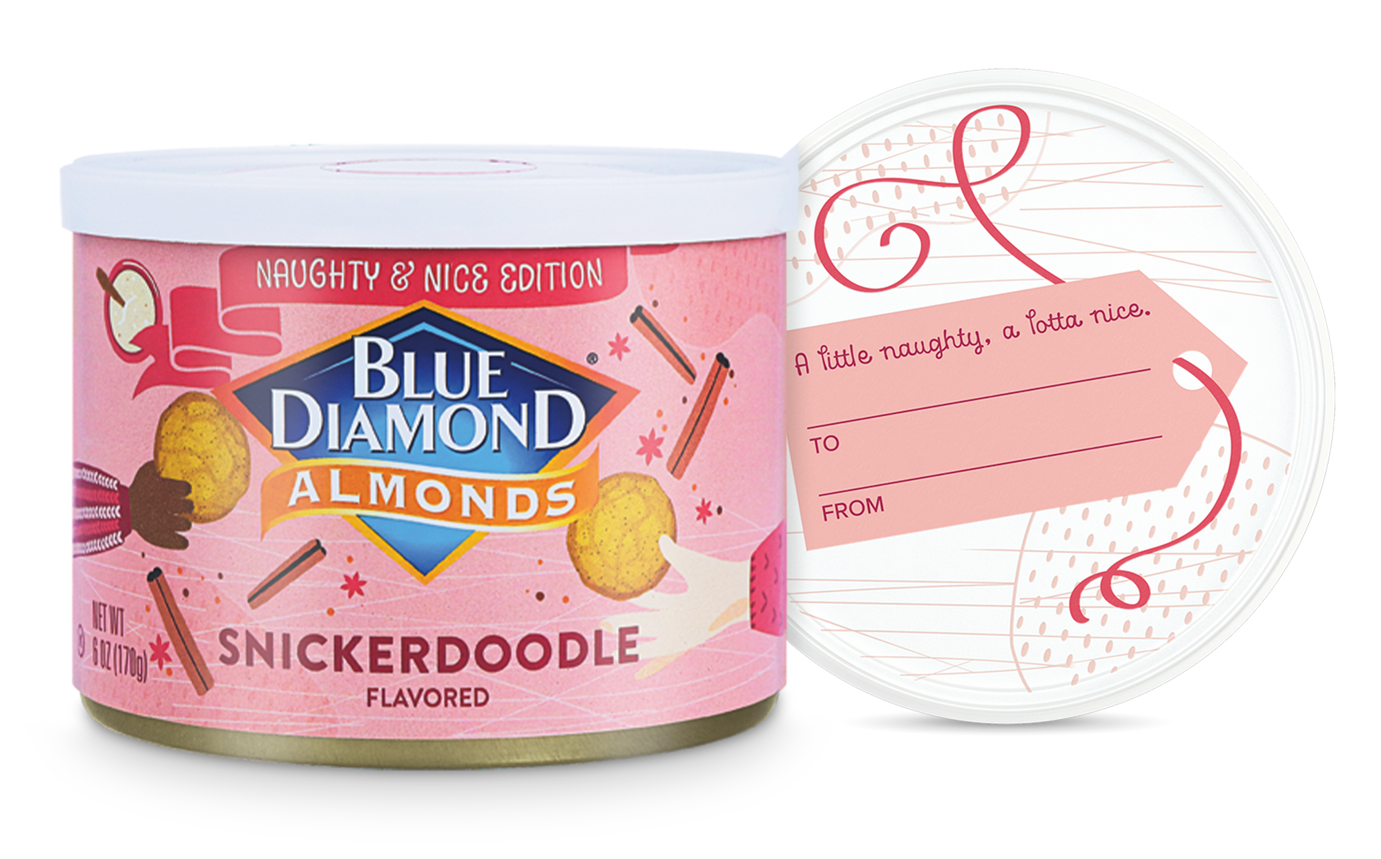 Blue Diamond Snickerdoodle Flavored Almonds and Peppermint Cocoa Flavored Almonds
